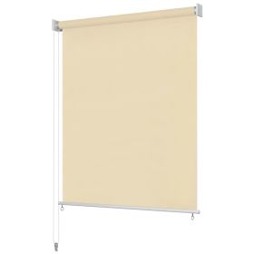 Outdoor Roller Blind, 118.1" x 55.1", Cream